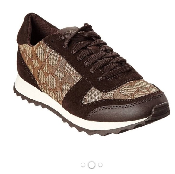 Coach Shoes - NEW Coach Mason Signature Jacquard in Brown Sz 8